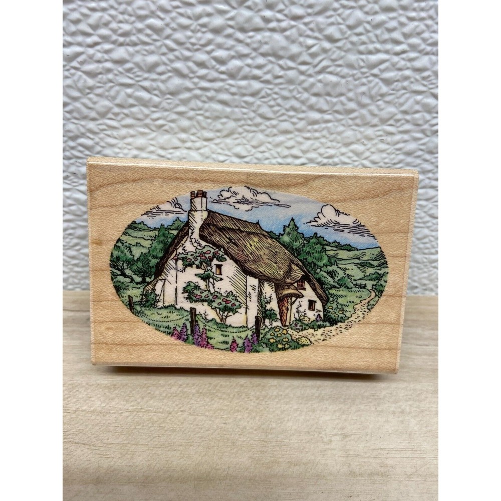 1996 Stampendous Cove Cottage Wood Mounted Rubber Stamp